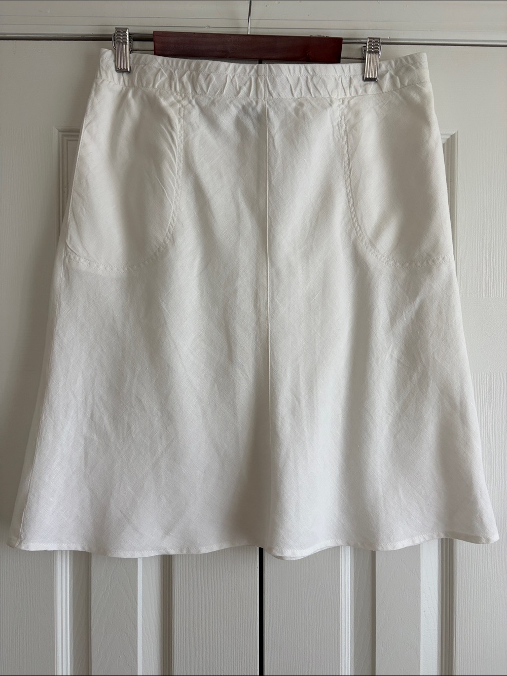 J. Jill White  Linen Skirt